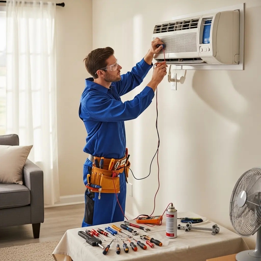 Kazan Termoteknik Termoteknik klima gaz dolumu ve bakım – Enerji verimliliği artırıldı. - Teknik servis örneği